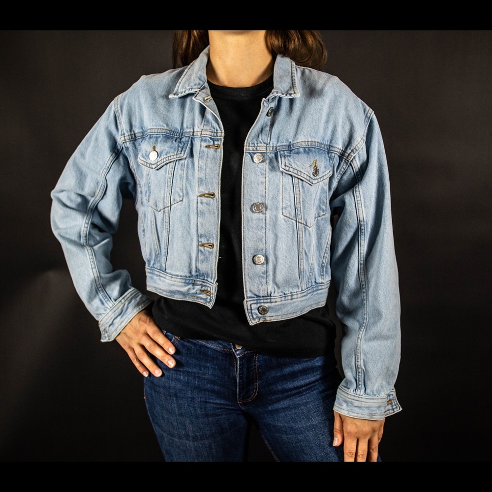 Pull And Bear Cropped Jeans Jacket - image 2